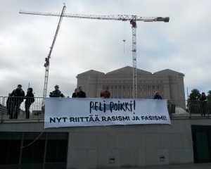"Game over" – a big anti-racism and "anti-fascism" protest in Helsinki, Finland